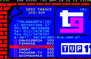 Telegazeta czyli internet lat '90