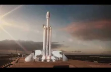 Falcon Heavy - zaktualizowana animacja jutrzejszego lotu