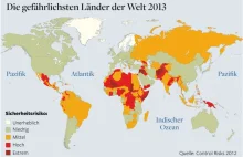 Najniebezpieczniejsze kraje świata [2013]