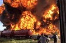Large-scale Fire at an oil depot near Kiev, Ukraine