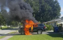 Jeep spalony przez.. Galaxy Note 7.