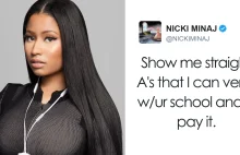 Nicki Minaj opłaca czesne dobrze uczących się fanów