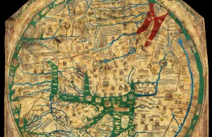 Największa średniowieczna mapa (Mappa Mundi z Hereford) interaktywnie.