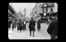 May 1896-Moskwa.Krótkie nagranie ulicy w Moskwie