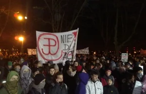 Protest przeciw ACTA w Szczecinie. Przyszło kilka tysięcy osób!