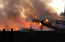 Kolejny pożar wysypiska śmieci. Ogień widać z daleka