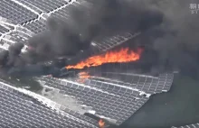 Pożar największej pływającej farmy fotowoltaicznej w Japonii