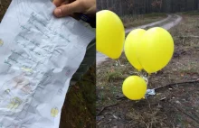Zaleźli w lesie żółte balony z listem do Jezuska. Przyleciały pod Poznań aż z...
