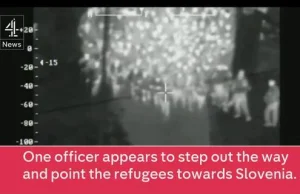 Pod osłoną nocy chorwackie służby pomagają muzułmańskim imigrantom dostać...