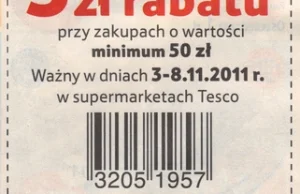 Przy zakupach o wartości minimum 50 zł...