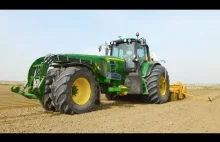 John Deere 6830 + GML Row Crop node wheel