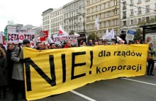 Manifestacja przeciwko CETA w Warszawie. "Demonstracja ponad podziałami".