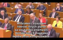 Jean Claude Juncker twierdzi ze kosmici sa zaniepokojeni BREXITEM...