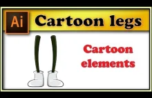 Cartoon legs - Adobe Illustrator tutorial
