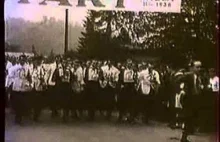 Wyścig kelnerów w Wiśle - 1938 rok