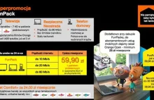 Internet 10 / 20 / 80 Mbit/s w jednej cenie - 39.90 PLN - nowa promocja Orange