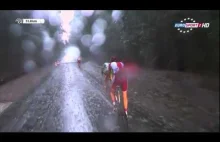 Nawałnica i połamane drzewa na 1 etapie Tour de Pologne 2014
