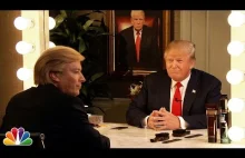 Donald Trump przeprowadza wywiad z... Donaldem Trumpem