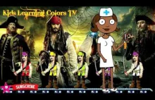 Pirates of the Caribbean 5 Dead Men Tell No Tales - Learn Colors with Pi...