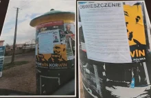 PKW zakleja plakaty Janusza Korwin-Mikkego