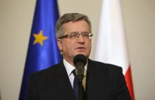 Komorowski nawołuje "wszystkie partie" do zjednoczenia się przeciwko Korwinowi