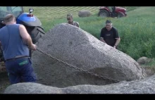 Wyciąganie kamienia 14 ton! traktor Massey Ferguson
