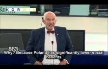 Janusz Korwin-Mikke na forum parlamentu UE o imigrantach