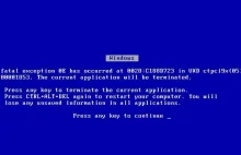 Windowsa XP przed WannaCry uchronił... niebieski ekran śmierci