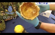 67 kg kokainy przechwyconej w ananasach