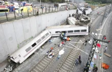 Katastrofa pociągu w Hiszpanii. Minimum 10 ofiar