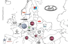 Największy producent samochodów w poszczególnych krajach