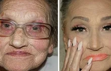 Potęga makijażu. Czyli jak z 80-latki zrobić całkiem niezłego różowego milfa.