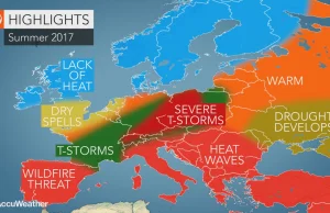 2017 prognoza pogody na lato dla Europy: w Polsce SILNE burze, może trąby ...