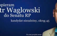 Piotr Waglowski startuj w wyborach do Senatu