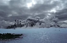 Zdjęcie przedstawiające elektrownię geotermalną na Islandii.