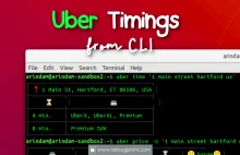 UBER CLI: Get Uber Time to Pickup and Price from Terminal