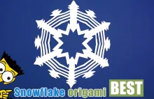 How to make an easy paper snowflake - Origami BEST #origami