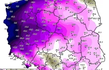 To była bardzo zimna noc w Polsce