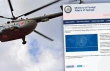 Rosja bierze się za kolejny kraj. Rosyjski helikopter wojskowy nad Gruzją.