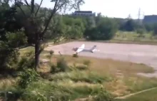 Film z wczorajszego wypadku lotniczego w Krakowie