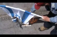 Pod Ministerstwem Sprawiedliwość spalono flagę Izraela