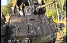 Wydobycie radzieckiego czołgu T-70 z bagna