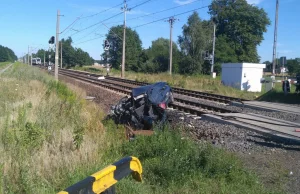 UWAGA !!! Wypadek, auto wjechało pod pociąg Nowy Tomyśl – Poznań –...