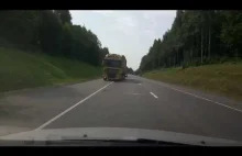 Zaśnięcie za kółkiem wprost pod ciężarówkę