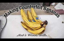 Zrobiłem fałszywe banany z drewna