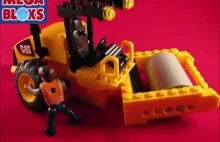 Stop Motion Mega Bloks Steam Roller Cat® Road Building Unit 97805