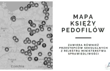 Mapa księży p-------w i przestępców na tle seksualnym