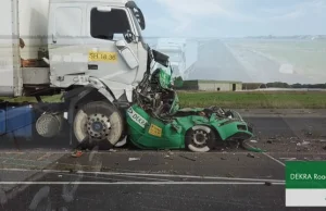 Nikomu nie życzymy spotkania z tirem, którego kierowca zasnął