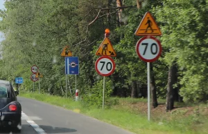 Droga Warszawa-Lublin to 122 znaki ograniczenia prędkości. Szaleństwo