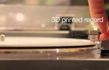 Płyta winylowa wydrukowana na drukarce 3D